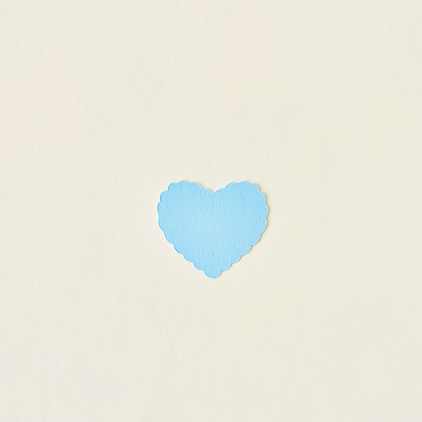 Baby Blue Scalloped Heart Confetti