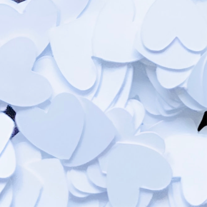 White Heart Confetti-White Wedding Confetti-White Baby Shower Confetti-Neutral Table Confetti-White Party Confetti-Monochrome Paper Hearts-White Love Hearts