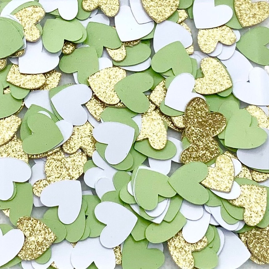 Glitter Heart Confetti Mix