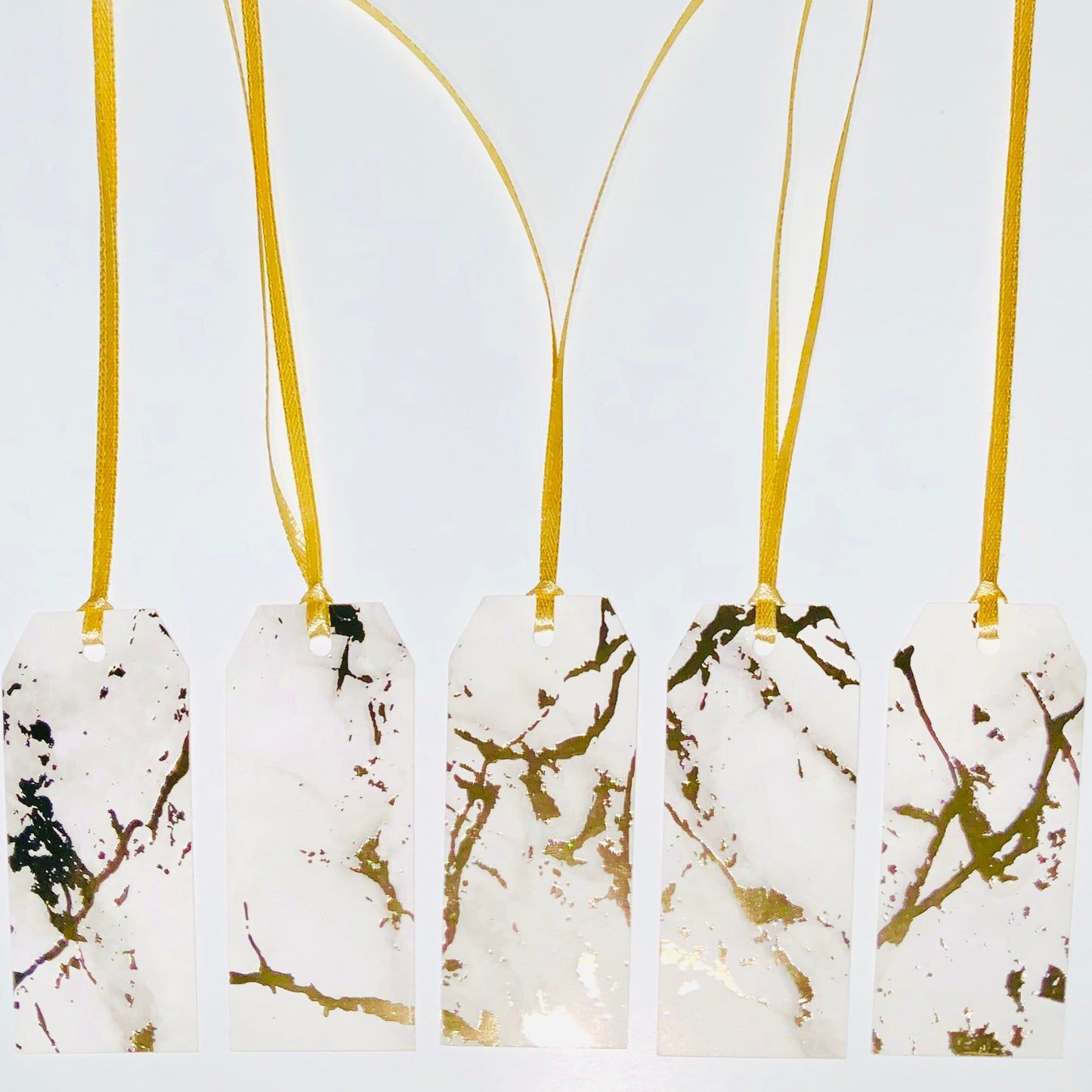 Luxury Foiled Marble Design Gift Tags 5 PK