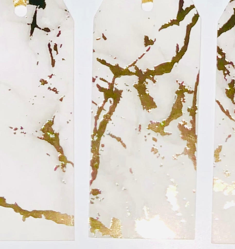 Luxury Foiled Marble Design Gift Tags 5 PK