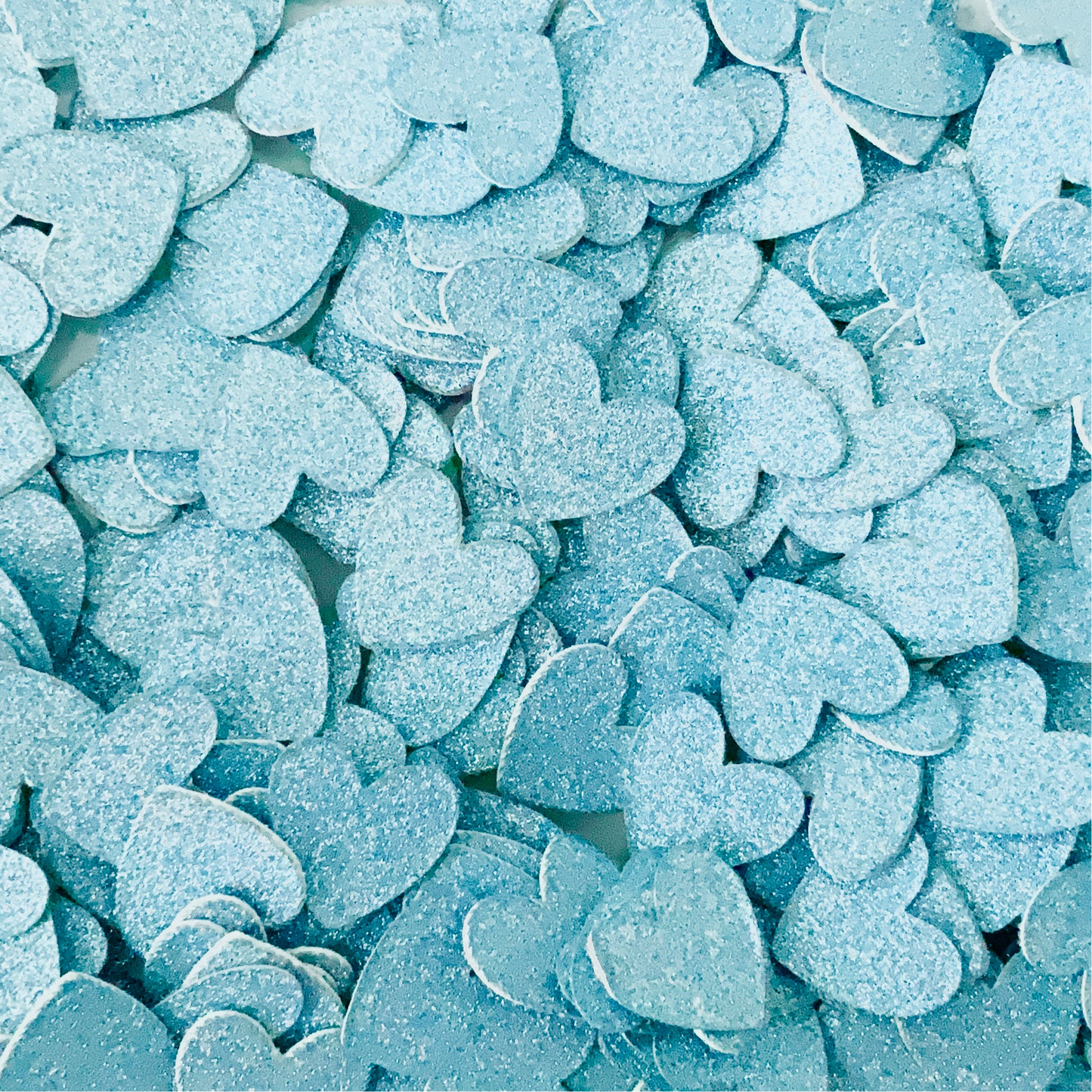 Baby Blue Glitter Heart Confetti-Baby Blue Wedding Confetti-Baby Blue Baby Shower Confetti-Baby Blue Birthday Confetti-Baby Blue Sprinkles-Baby Blue Table Confetti