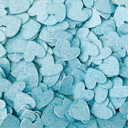 Baby Blue Glitter Heart Confetti-Baby Blue Wedding Confetti-Baby Blue Baby Shower Confetti-Baby Blue Birthday Confetti-Baby Blue Sprinkles-Baby Blue Table Confetti