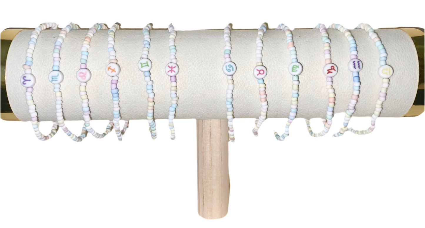 Zodiac Pastel Beaded Braclet