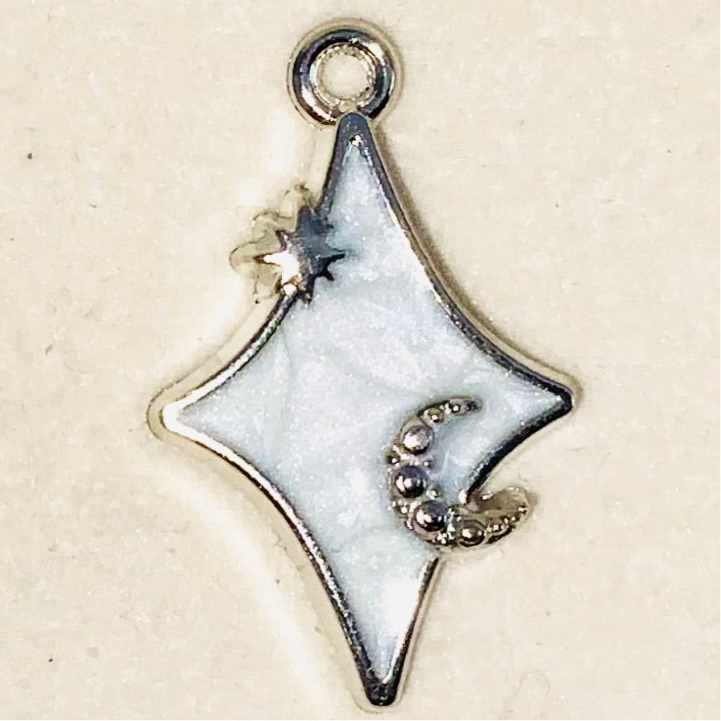 Diamond Moon & Star Pendant