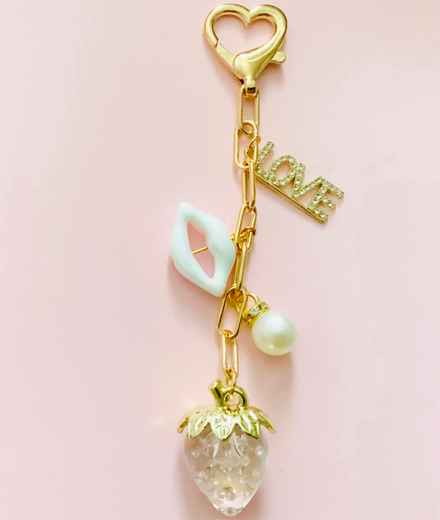 Sweet Love Strawberry Keyring.