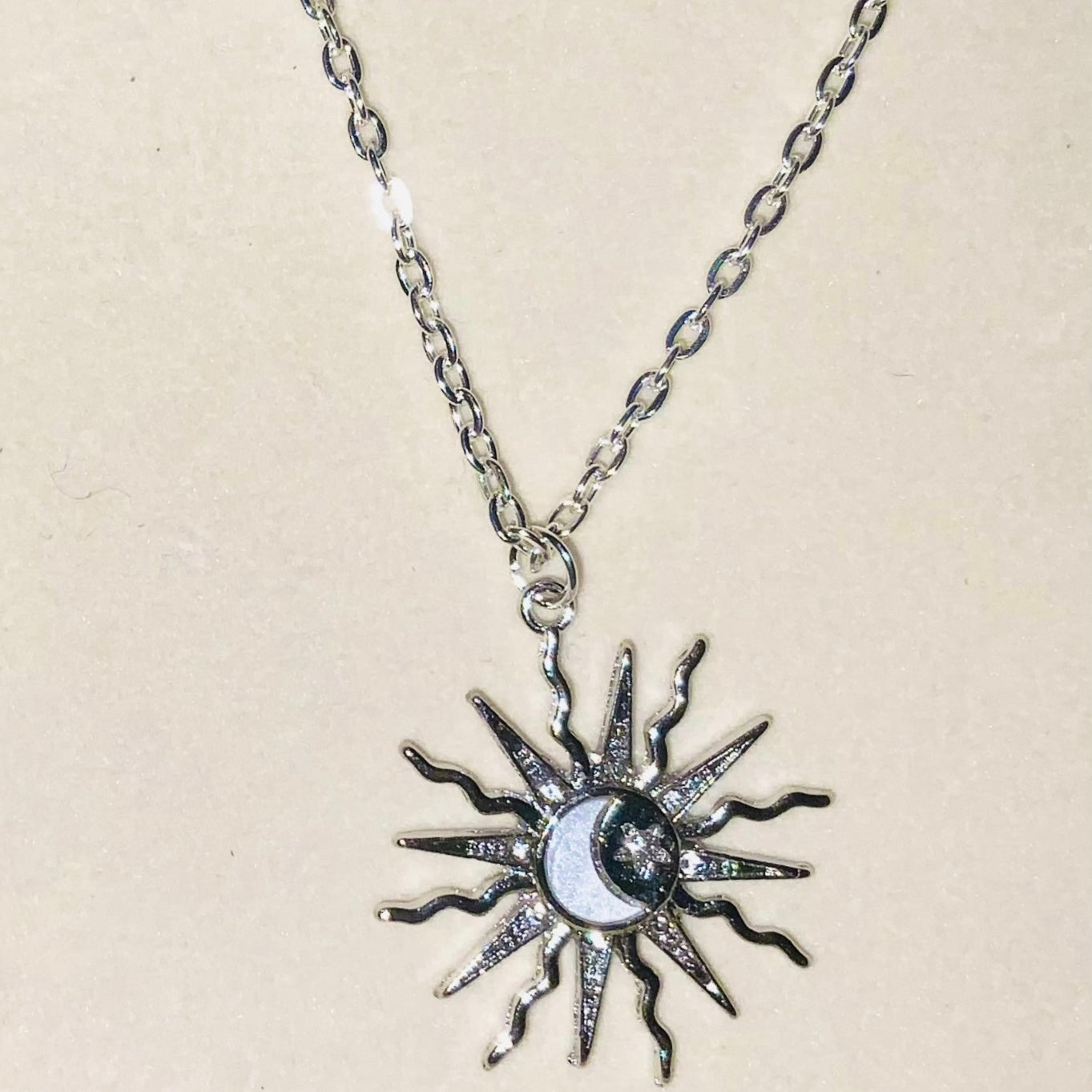 Sun, Moon & Star Boho Style Rhinestone Pendant-Sun Jewellery-Astrology Necklace-Rhinestone Charm-Celestial Jewellery-Moon Charm-Zodiac Accessories