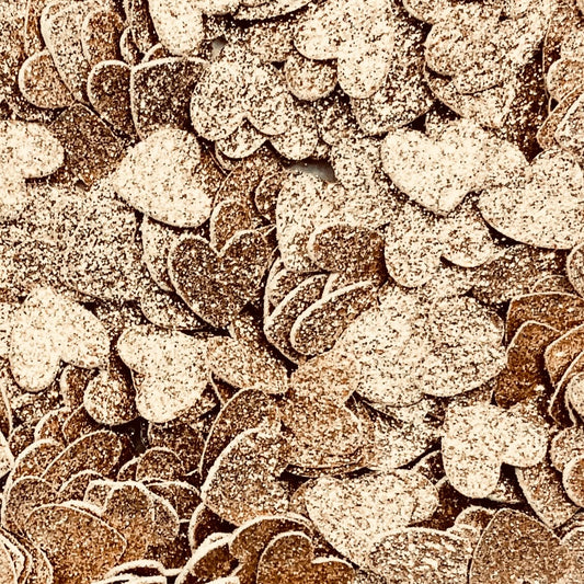 Light Rose Gold Glitter Heart Confetti-Rose Gold Wedding Confetti-Rose Gold Baby Shower Confetti-Rose Gold Birthday Confetti-Rose Gold Sprinkles-Rose Gold Table Confetti