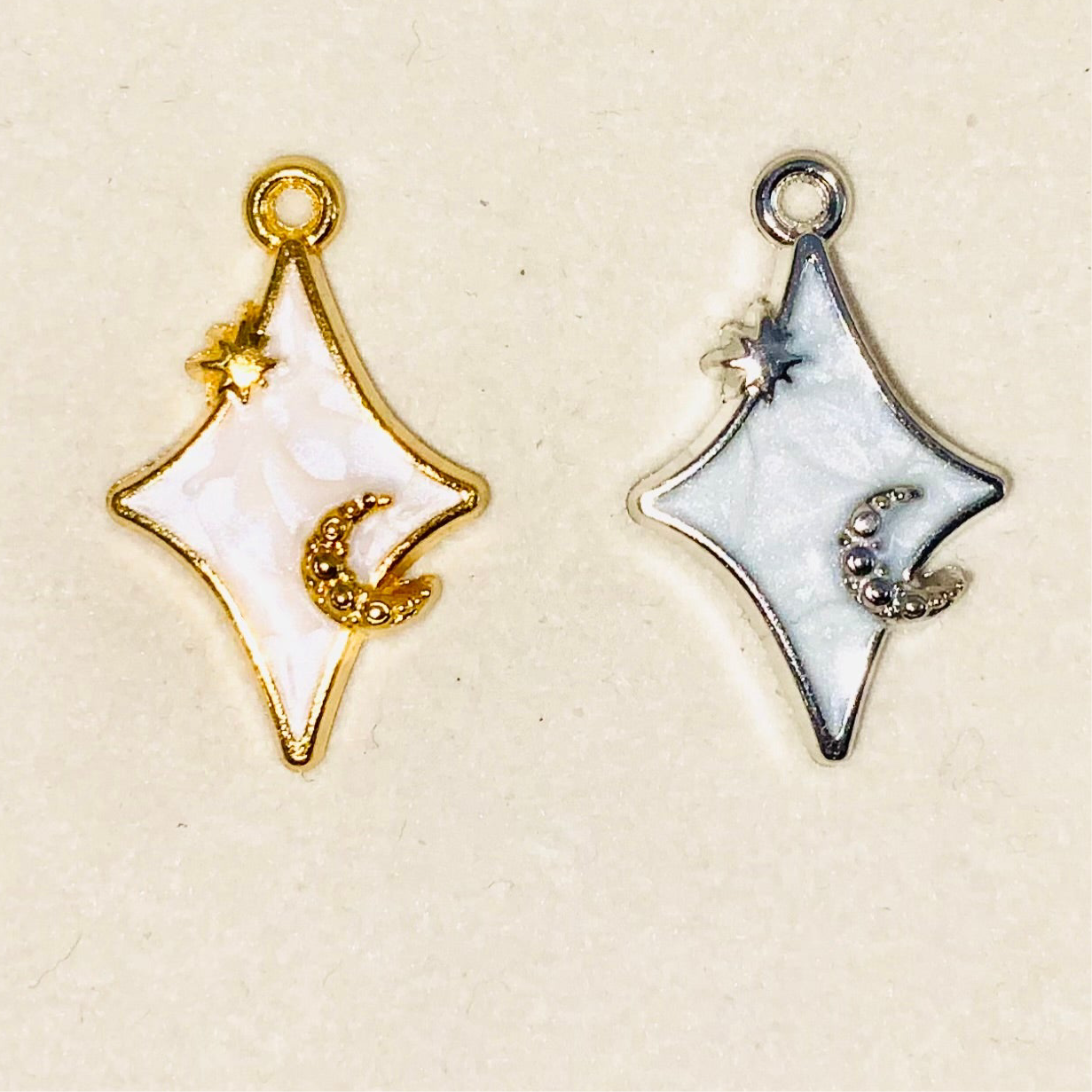 Diamond Moon & Star Pendant
