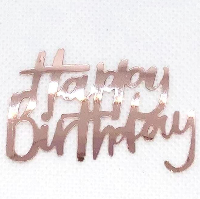 Happy Birthday Confetti-Rose Gold Table Confetti-Confetti For Birthdays-Rose Gold Birthday-Rose Gold Sprinkles-Rose Gold Birthday Decoration