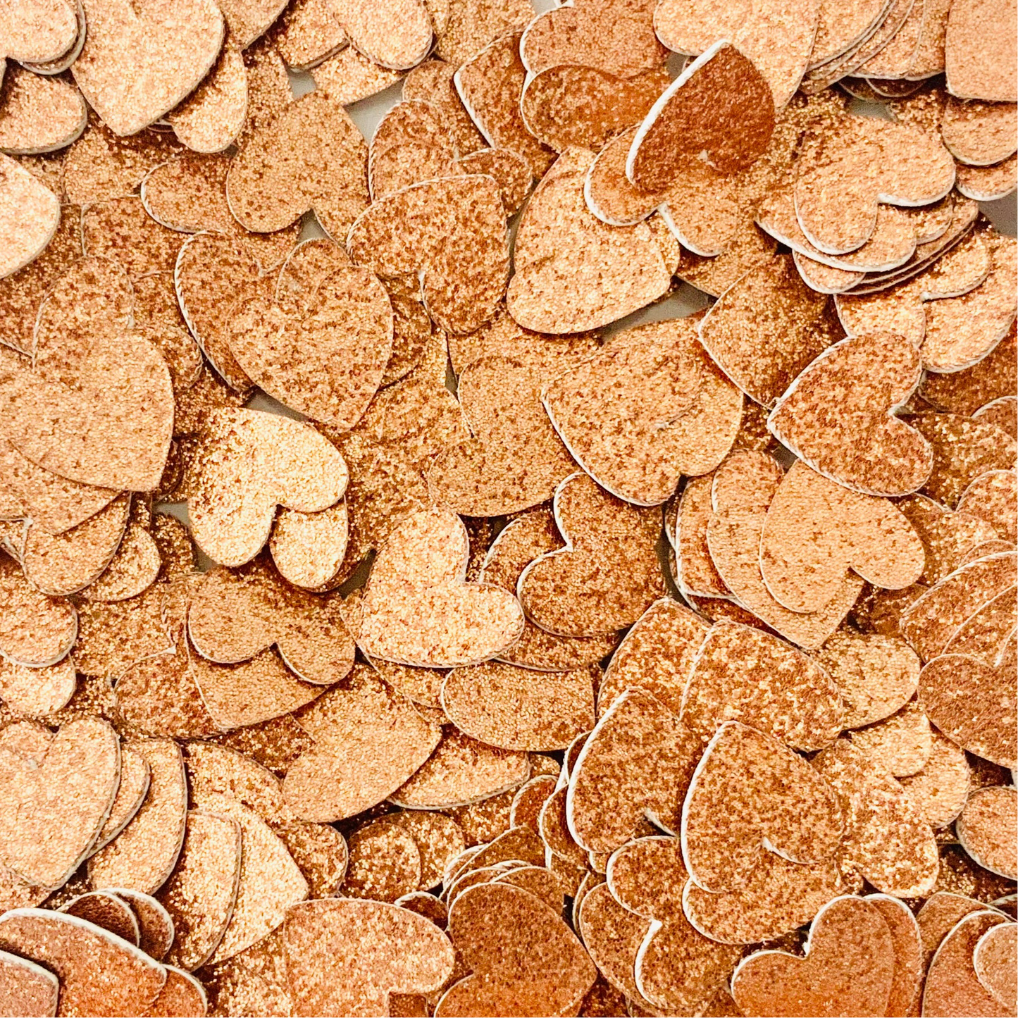 Brown Glitter Heart Confetti-Brown Wedding Confetti-Brown Baby Shower Confetti-Brown Birthday Confetti-Brown Sprinkles-Brown Table Confetti-Neutral Glitter Confetti