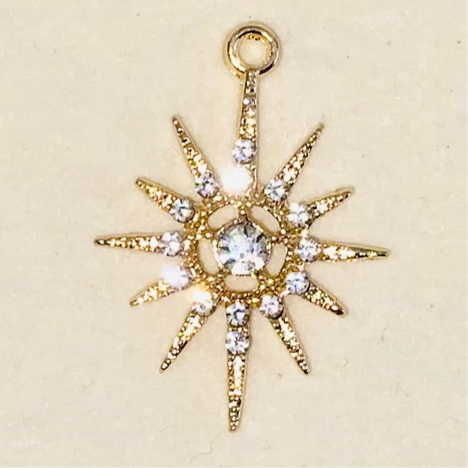 Starburst Rhinestone Pendant