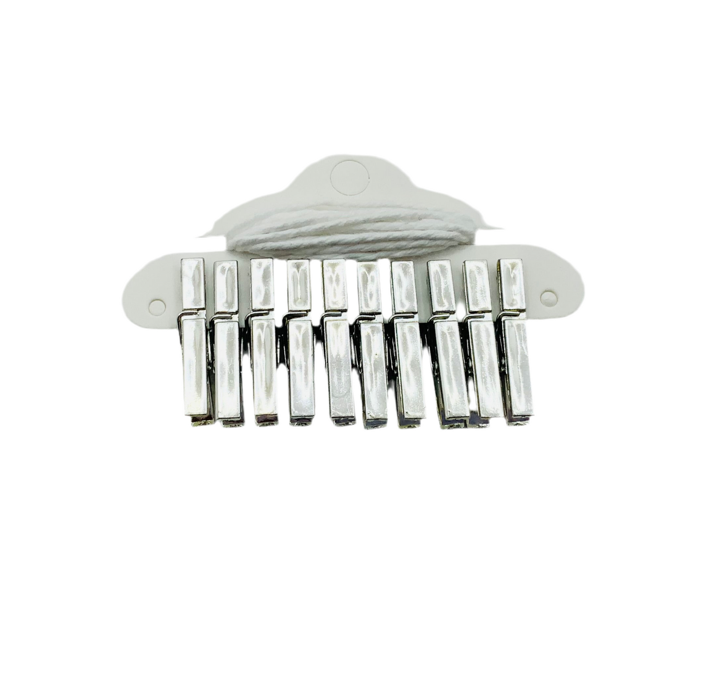 Metallic Pegs 10PK With 1.5m Twine