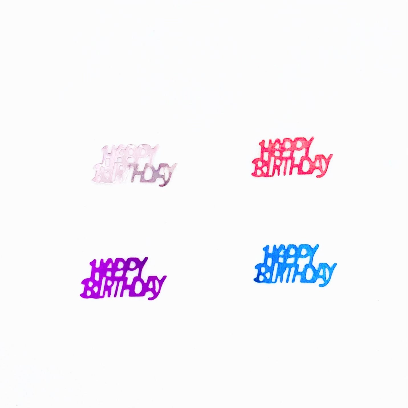 Happy Birthday Confetti-Colourful Birthday Confetti-Birthday Table Decor-Birthday Party Sprinkle-Metallic Birthday Decoration-Birthday Words