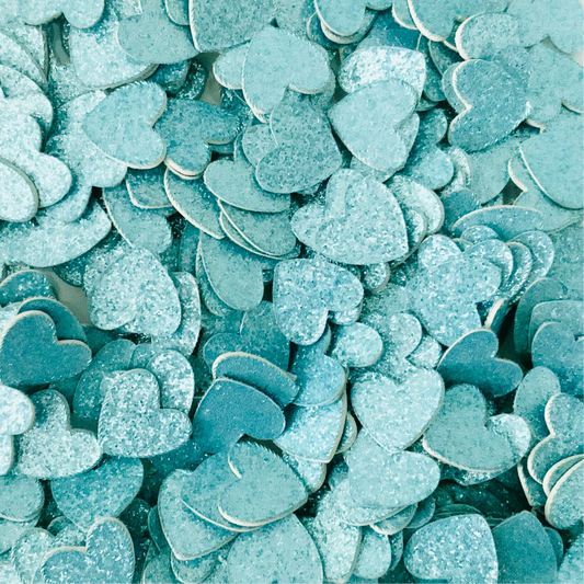 Sky Blue Glitter Heart Confetti-Sky Blue Wedding Confetti-Sky Blue Baby Shower Confetti-Sky Blue Birthday Confetti-Sky Blue Sprinkles-Sky Blue Table Confetti
