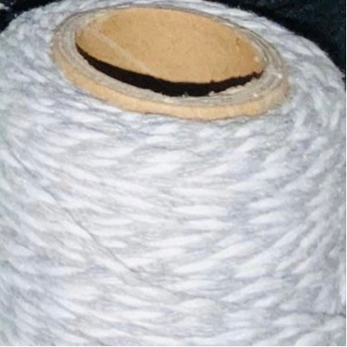 Grey & White Striped Cotton Twine