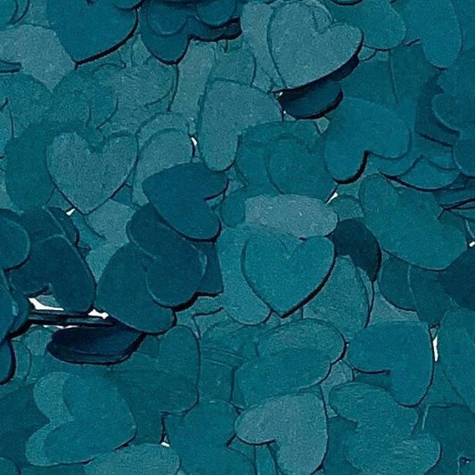 Teal Green Heart Confetti-Teal Wedding Confetti-Teal Bridal Shower-Teal Baby Shower-Teal Birthday Confetti-Teal Paper Hearts-Teal Blue Decor