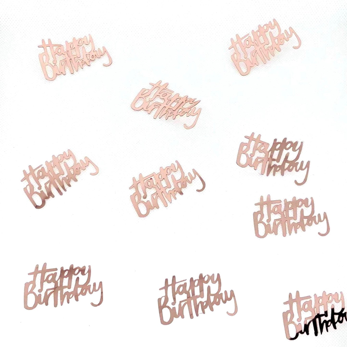 Happy Birthday Confetti-Rose Gold Table Confetti-Confetti For Birthdays-Rose Gold Birthday-Rose Gold Sprinkles-Rose Gold Birthday Decoration