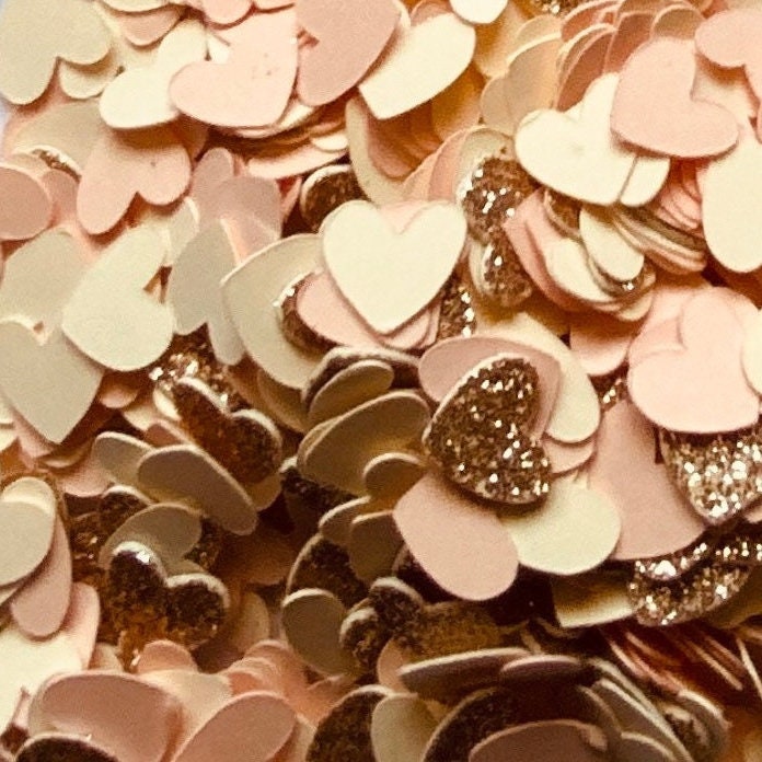 Rose Gold Blush Glitter Confetti-Blush Wedding Confetti-Blush Baby Shower Confetti-Blush Table Confetti-Blush Bridal Decor-Christening Decor