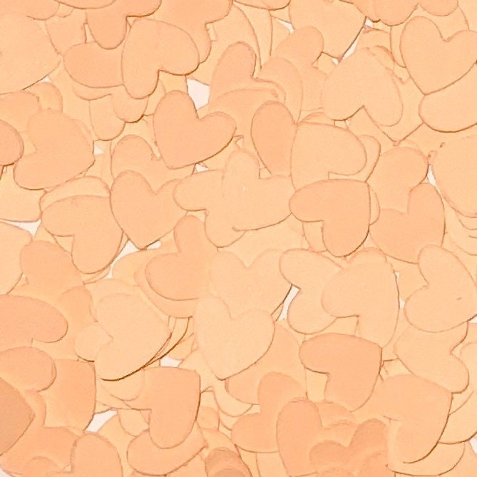 Peach Heart Confetti-Peach Wedding Confetti-Peach Baby Shower-Peach Table Confetti-Fuzzy Peach-Peach Paper Hearts