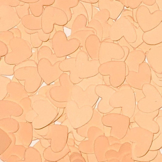 Peach Heart Confetti-Peach Wedding Confetti-Peach Baby Shower-Peach Table Confetti-Fuzzy Peach-Peach Paper Hearts