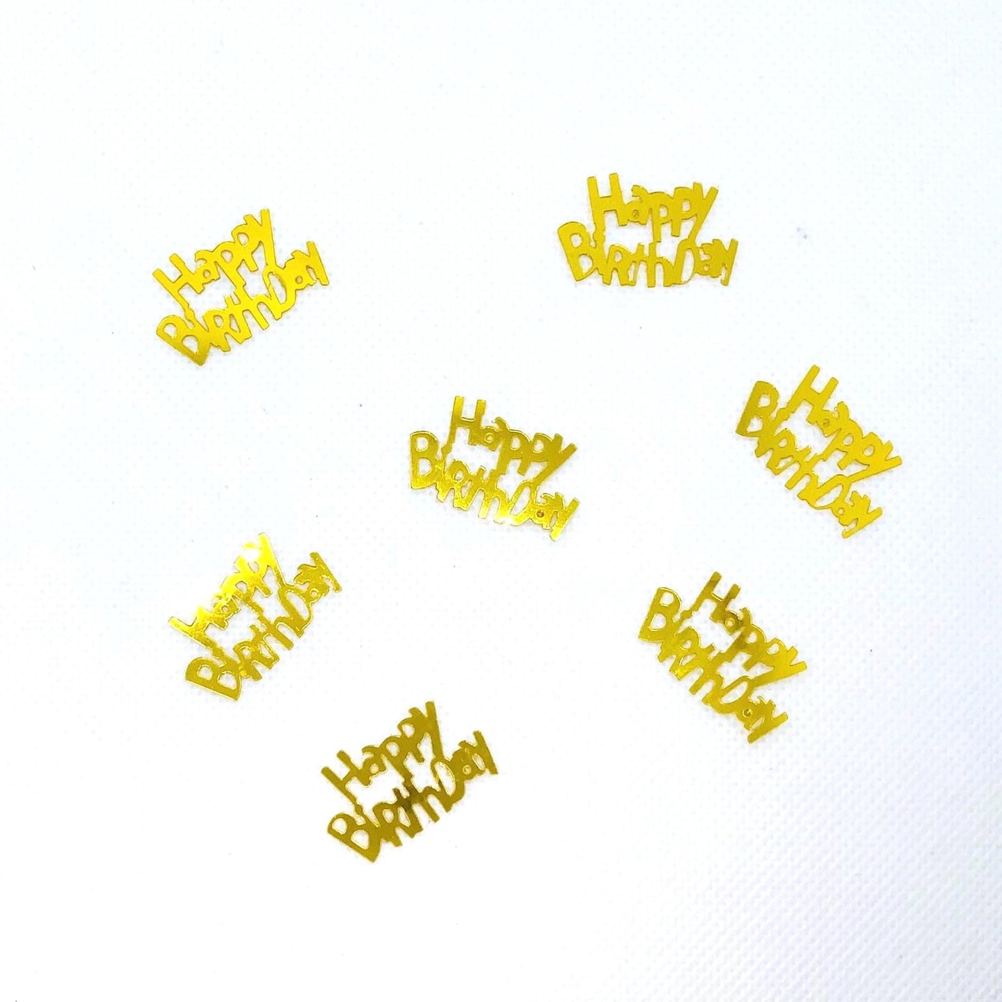Happy Birthday Confetti-Colourful Birthday Confetti-Birthday Table Decor-Birthday Party Sprinkle-Metallic Birthday Decoration-Birthday Words